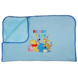 Disney Micimackó plüss babatakaró kék 70x90cm