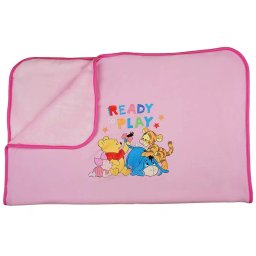 Disney Micimackó plüss babatakaró rózsaszín 70x90cm
