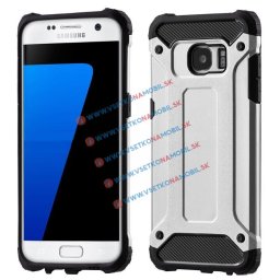 TOUGH Ochranný kryt Samsung Galaxy S7 Edge strieborný