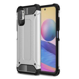 TOUGH Védőburkolat Xiaomi Redmi Note 10 5G / Poco M3 Pro ezüst