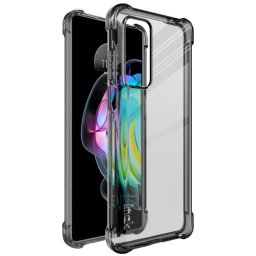IMAK Védő szilikon borítás + fólia Motorola Edge 20 fekete