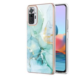 IMD MARBLE Védőburkolat Xiaomi Redmi Note 10 Pro GREEN