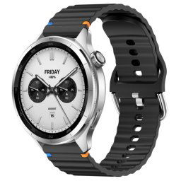 WAVY szilikonszíj Xiaomi Watch S4 fekete