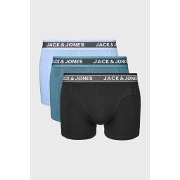 3PACK JACK AND JONES JACEvan boxeralsók kékes-fekete L