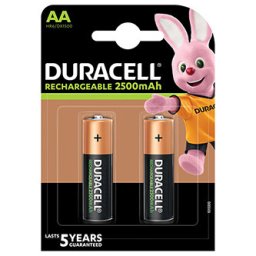Duracell újratölthető NiMH AA elem, 2 darabos csomag