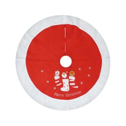 Piros Red Karácsonyfa szoknya, alátét 80 cm