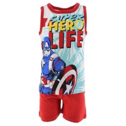 Bosszúállók Hero Life Red gyerek rövid pizsama 10 év / 140 cm