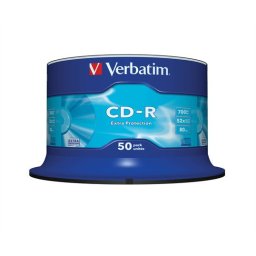 VERBATIM CD-R lemez, 700MB, 52x, 50 db, hengeren, VERBATIM "DataLife"