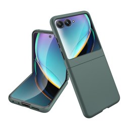 EXTRA PC Műanyag borítás üveggel kültéri kijelzőhöz Motorola Razr50 Ultra zöld