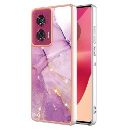 IMD MARBLE Védőburkolat Motorola Edge 50 Fusion PURPLE-hoz