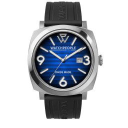 WATCHPEOPLE WP2 - Fekete, kék, ezüst, férfi karóra - 45 mm - (700990)