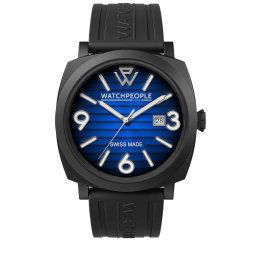 WATCHPEOPLE WP2 - Fekete, kék, férfi karóra - 45 mm - (700992)