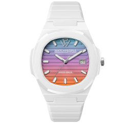 WATCHPEOPLE WP7 - Fehér szivárvány, női karóra - 43 mm - (700929)