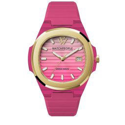 WATCHPEOPLE WP7 - Feltűnő rózsaszín, női karóra - 43 mm - (700930)