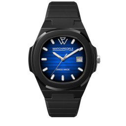 WATCHPEOPLE WP7 - Fekete, kék, unisex karóra - 43 mm - (700935)