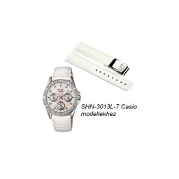 SHN-3013L-7 Casio fehér bőrszíj
