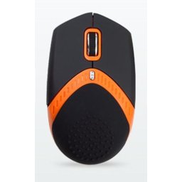 AMEI AM-M101O/Ergonomikus/Optikus/1 600 DPI/Vezeték nélküli USB/Fekete-narancs színű