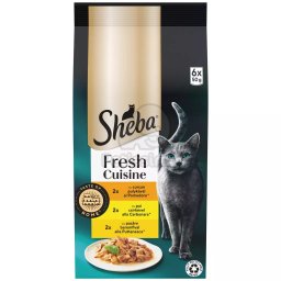 Sheba Fresh Cuisine Taste of Rome nedves macskaeledel - csirke, pulyka 6 x 50 g