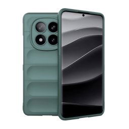 Szilikon telefonvédő (ütésállóság, kameravédő, 3D) SÖTÉTZÖLD Xiaomi Redmi Note 14 Pro Plus 5G