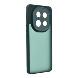 Szilikon telefonvédő (ütésállóság, akril hátlap, kameravédő) SÖTÉTZÖLD Xiaomi Redmi Note 14 Pro Plus 5G