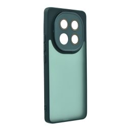 Szilikon telefonvédő (ütésállóság, akril hátlap, kameravédő) SÖTÉTZÖLD Xiaomi Redmi Note 14 Pro 5G