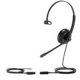 Yealink YHS34 Mono egyfüles headset QD-RJ9 csatlakozókkal