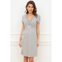 Astra pamut kismama hálóing, szürke