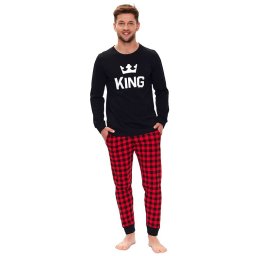 King férfi pizsama, fekete