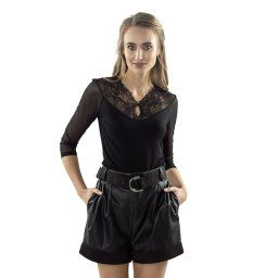 Danita elegáns póló, fekete
