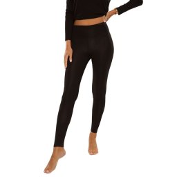 Fekete, átlátszatlan viszkóz leggings
