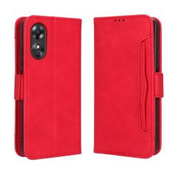 SLOT pénztárca tok Oppo A17 piros