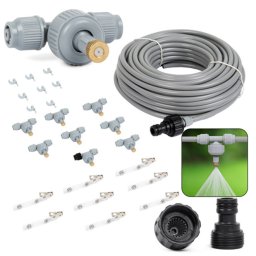 Profi Rézfúvókás, 15 m-es párakapu, sprinkler öntözőköd, 8 db rézfúvókával