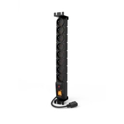 19"-os tápegység ACAR S8/3m 8x230V-3m IEC320 C14