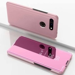 MIRROR Zaklápací obal Honor View 20 ružový