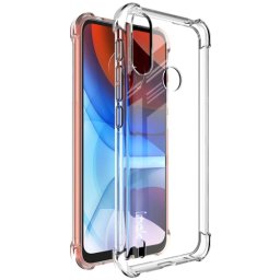 IMAK Szilikon védőburkolat + fólia Motorola Moto E7 Power átlátszó