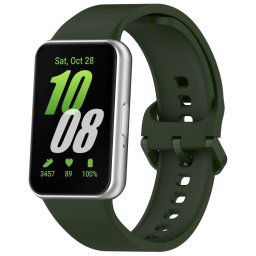 SZILIKON Cserélhető pánt Samsung Galaxy Fit3 sötétzöldhez