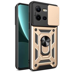 RING KAMERA Borító tartóval Vivo X80 Lite 5G aranyhoz