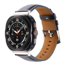 LEATHER Bőrszíj Samsung Galaxyhoz Watch Ultra 47mm kék