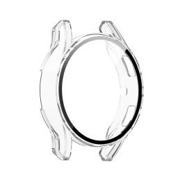 PC FULL COVER Műanyag borítás üveggel Samsung-hoz Galaxy Watch FE átlátszó
