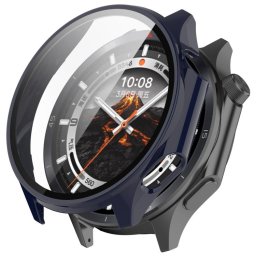 PC FULL COVER Műanyag borítás üveggel a OnePlus Watch 3 kék színhez