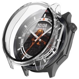 PC FULL COVER Műanyag borítás üveggel a OnePlus Watch 3 átlátszóhoz