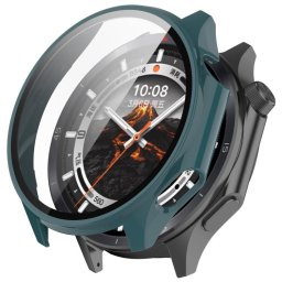 PC FULL COVER Műanyag borítás üveggel a OnePlus Watch 3 zöld színhez
