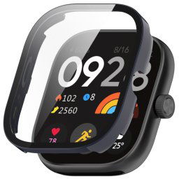 PC FULL COVER Műanyag borítás üveggel Xiaomi Redmi Watch 5 sötétkék