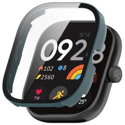 PC FULL COVER Műanyag borítás üveggel Xiaomi Redmi Watch 5 sötétzöld