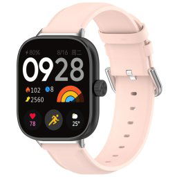 LEATHER Bőrszíj a Xiaomi Redmi Watch 5 világos rózsaszín