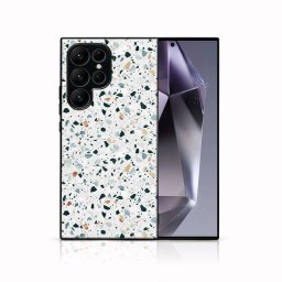 MY ART Védőburkolat a Samsung Galaxy S24 Ultra 5G GREY TERRAZZO (163)
