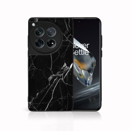 MY ART Védőburkolat: OnePlus 12 BLACK MARBLE (142)