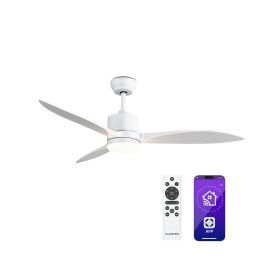 Klarstein SkyBreeze Smart mennyezeti ventilátor, Beltéri és kültéri használat, Intelligens vezérlés, IP44, 40 dB (VTS14-KL-SB-SW)