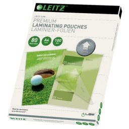 LEITZ Lamináló zsebek A3-as méretben, 80 mikron, 100 db