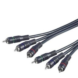 PrémiumCord kábel 3x CINCH-3x CINCH M/M 2m HQ